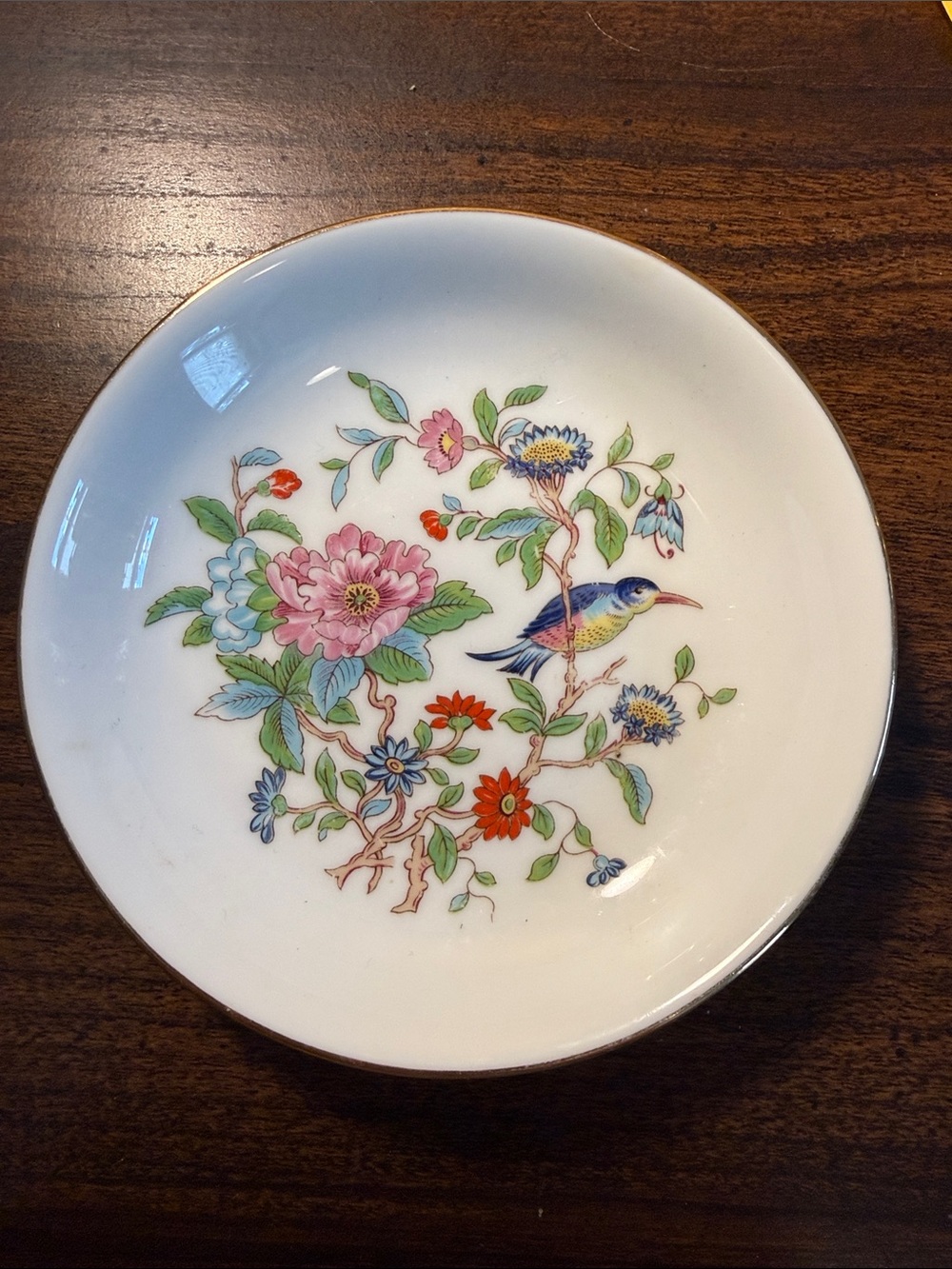 Ainsley Pembroke  Floral & Bird Accent small jewelry dish